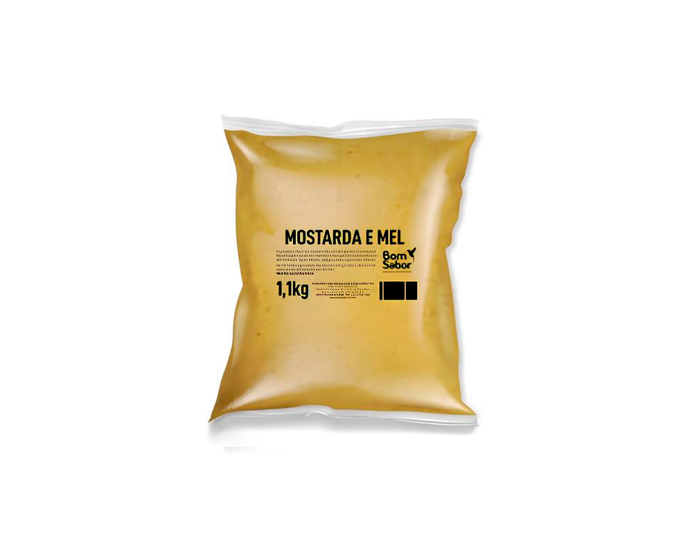 MOLHO MOSTARDA E MEL BOM SABOR 1,1 KG (CX 5 BAG)